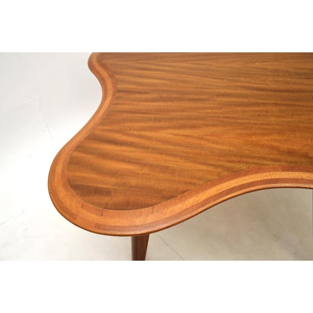Wood Vintage Walnut Cloud Coffee Table by Neil Morris for Morris of Glasgow, 1950s For Sale - Image 7 of 11