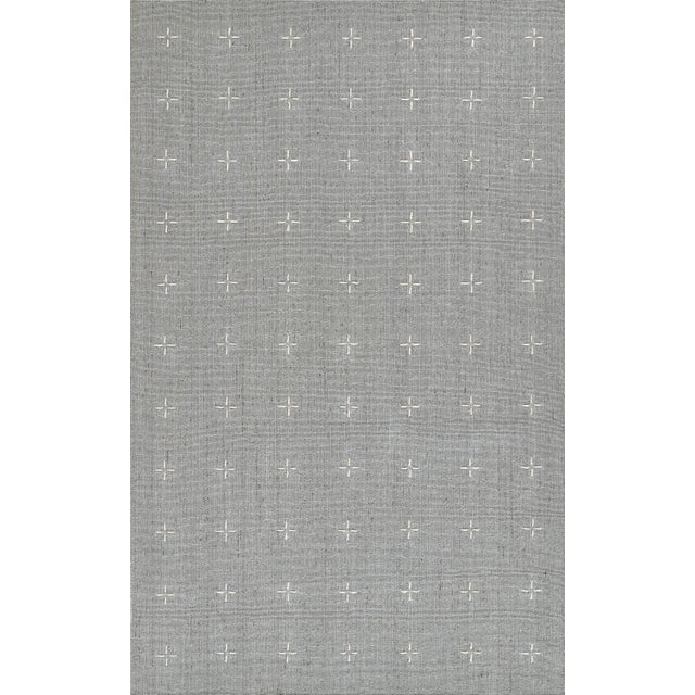 Momeni Oliver Light Blue Hand Loomed Area Rug 8' X 10' For Sale