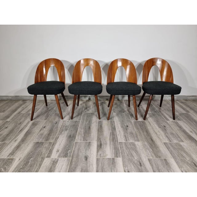 Textile Dining Chairs by Antonin Suman, 1960s, Set of 4 For Sale - Image 7 of 11