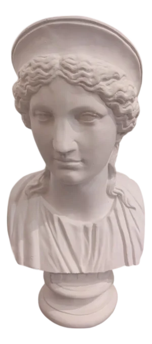 Roman Plaster Bust of the Goddess Juno