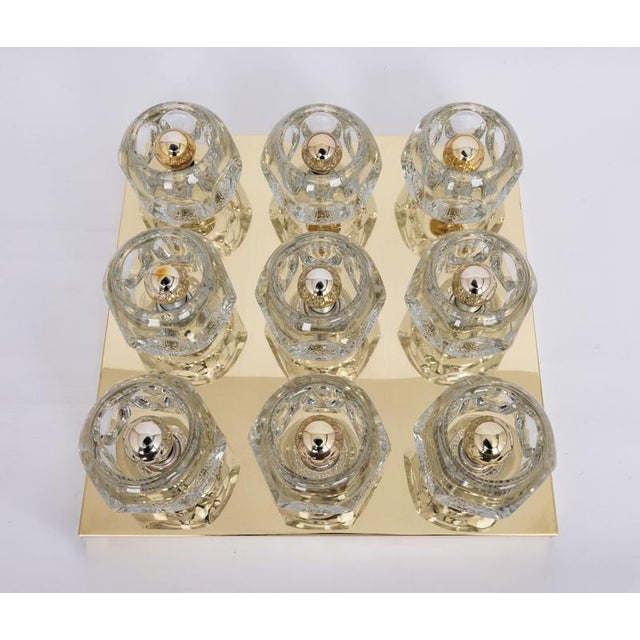 Large Glass Flush Mount from Peill & Putzler, Germany, 1970s For Sale - Image 6 of 12