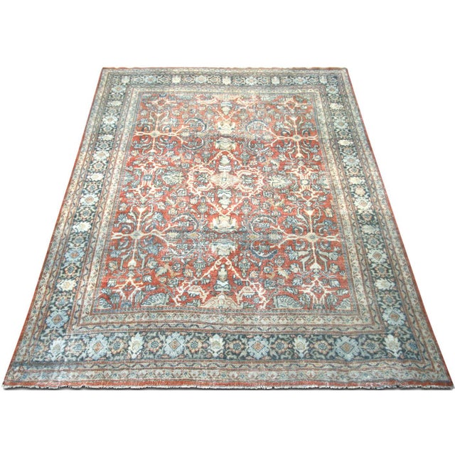 1940s Persian Mahal Rug For Sale In Los Angeles - Image 6 of 6