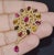 Top quality pendant / brooch loaded with gorgeous natural multi color tourmalines and diamonds in a gorgeous floral...