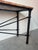 1980’s Vintage Brutalist Metal Console Table With Breccia Pernice Marble Top For Sale - Image 9 of 12