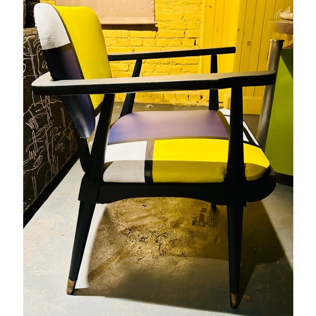 1950s 1950s Mondrian-Esque Armchair For Sale - Image 5 of 8