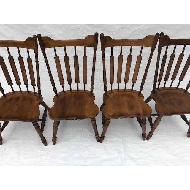 Vintage Temple Stuart Rockingham Solid Hard Rock Maple Cattail Back