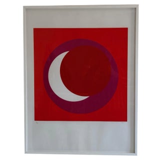 Lithograph Poster by Geneviève Claisse, 1960s For Sale