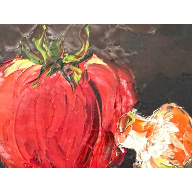 Trio of Impasto Fruit Still Lifes, Signed For Sale - Image 6 of 12