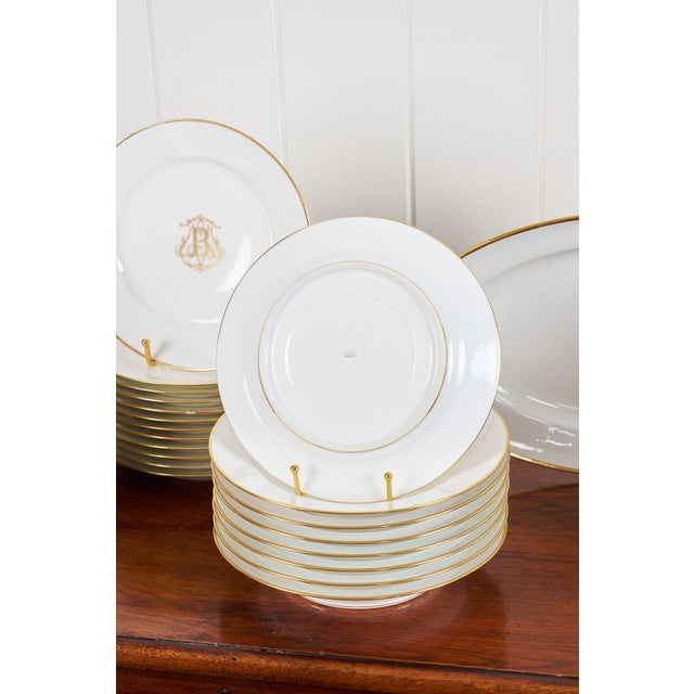 Manufacture de Sevres 19th Century French Sèvres Porcelain China Monogrammed With 'B' (C. 1874) - 55 Pieces For Sale - Image 4 of 8