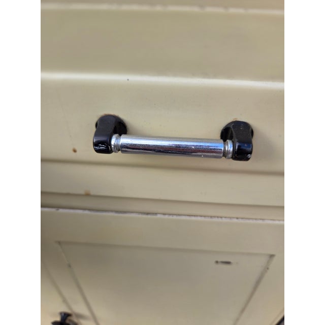 Antique Industrial Art Deco Doctors Dental Cabinet Curio Metal Hutch Apothecary For Sale - Image 16 of 17