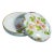 Delightful Hand Painted Floral Flower Theme Antique Small Porcelain Jewelry Trinket Box For Sale