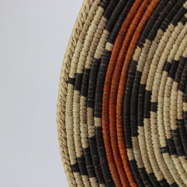 Early 20th Century Vintage Southwest Native American Woven Reed Basket 20thC For Sale - Image 5 of 8