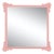 Fleur Home Garden District Napoleon Square Mirror in Pink Punch, 30x30 For Sale