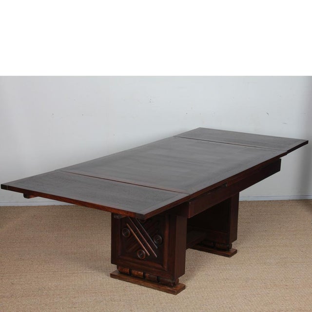 Dining Table in the style of Charles Dudouyt, 1940 For Sale - Image 3 of 11