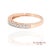 14k (585) Rose Gold Natural Diamond Milgrain Engraved Band Ring Size 6 For Sale - Image 4 of 11