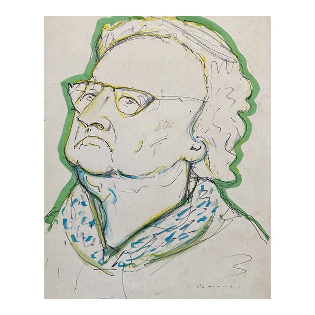 Erika Romane Portrait of Old Lady For Sale