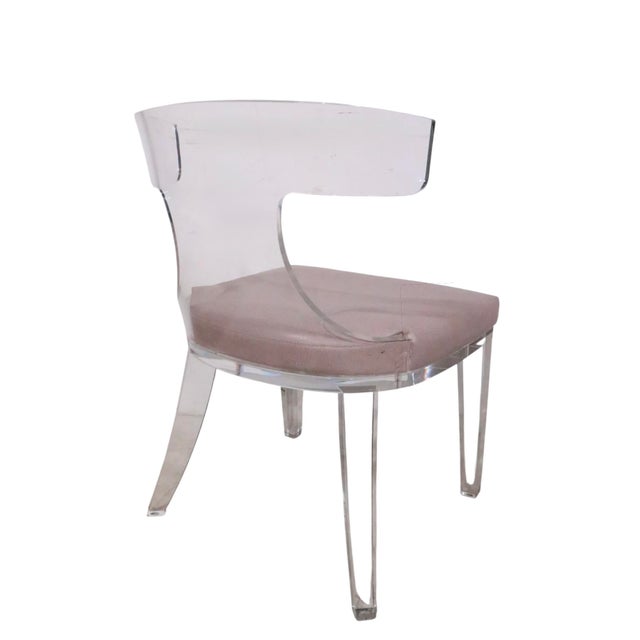 Plastic Set of Four Lucite Dining Chairs by Safavieh Couture For Sale - Image 7 of 17