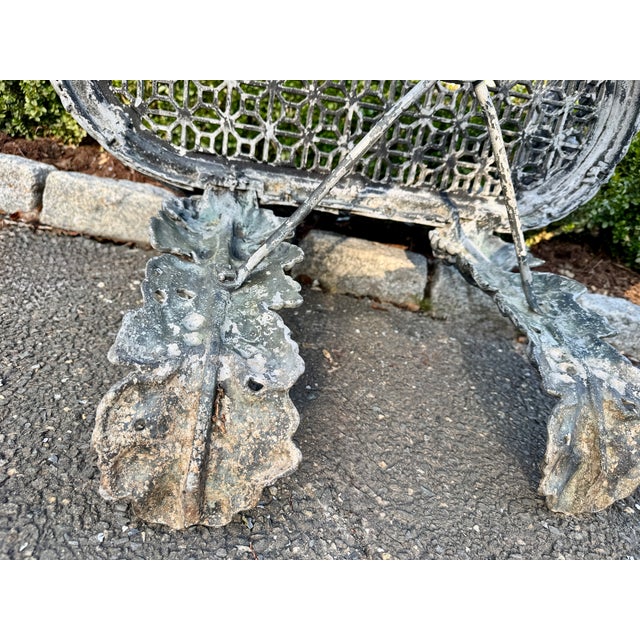 Cast Iron Grapevine Garden Bench Settee John McLean New York Circa 1875 For Sale - Image 11 of 14