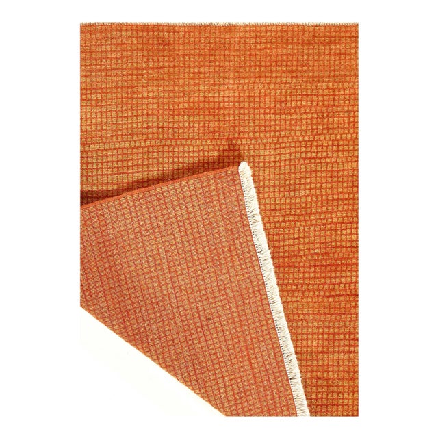 Modern Fine Hand Knotted Modren Rug - 3' X 3'5'' For Sale - Image 3 of 4