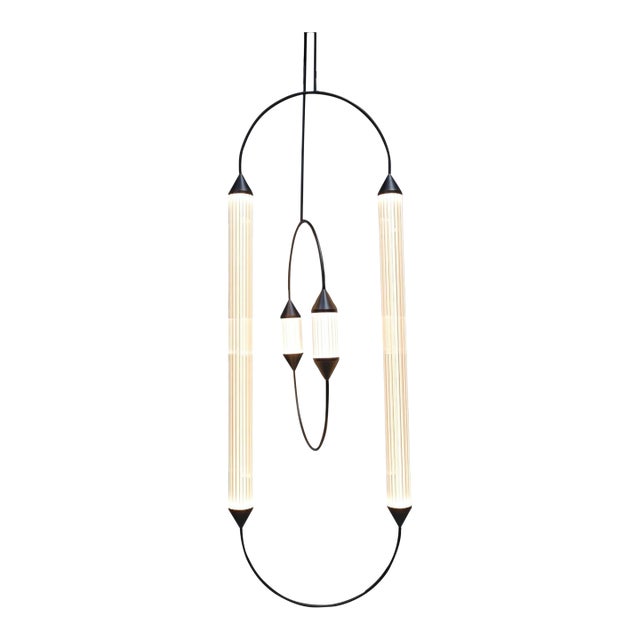 Giopato & Coombs Cirque Chandelier in Brushed Bronze For Sale
