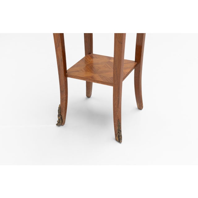 Brown Vintage Bedside Tables in Walnut, 1950s, Set of 2 For Sale - Image 8 of 9