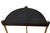 A good english brass demi-lune (half-moon) umbrella stand, beautifully designed with five practical divisions topped with...