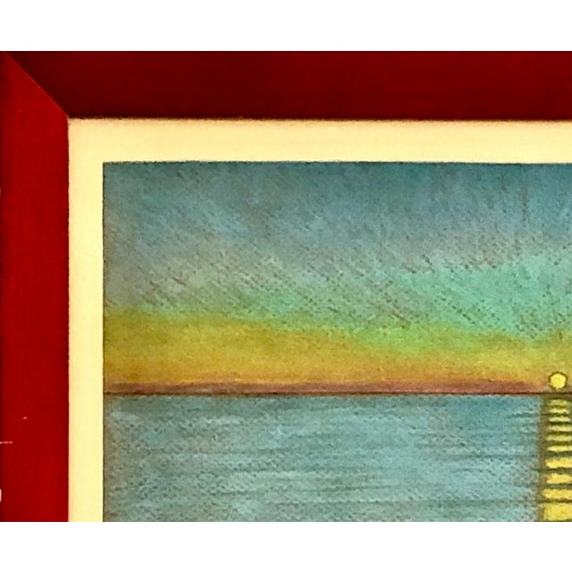 Contemporary Signed Contemporary Marin County Seascape, by S K Farnsworth For Sale - Image 3 of 10