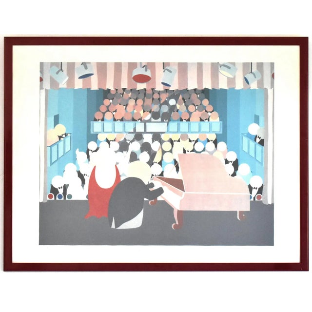 Vintage Framed Carol Dahl "Performance Art" Serigraph For Sale - Image 9 of 9