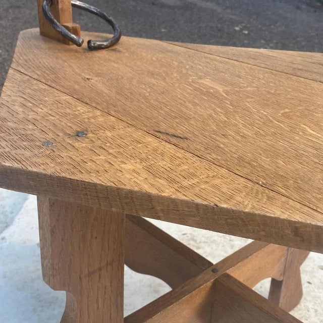 Low Oak Table, France, 1960s For Sale - Image 3 of 13