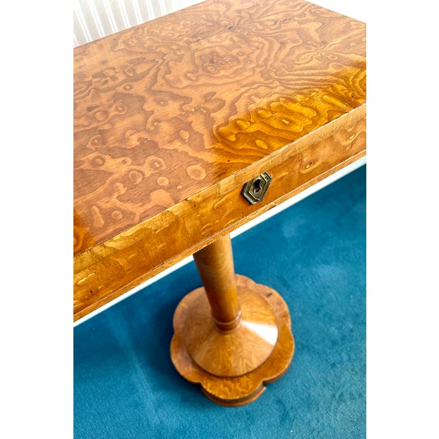 Biedermeier Sewing Table and Armchairs, Set of 3 For Sale - Image 11 of 13