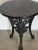Antique Cast Iron English Pub Table With Thick Wood Top For Sale - Image 4 of 13