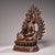 Traditional Late 19th Century Bronze Vajrasattva Buddha Statue With Flame Aureole, 1510g For Sale - Image 3 of 9
