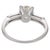 Mid Century Gia 1.80 Carat Diamond Platinum Engagement Ring, Size 7.5 For Sale In Los Angeles - Image 6 of 6