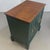 Traditional 1990s Refinished Olive Green Solid Wood Accent Cabinet With Walnut Top For Sale - Image 3 of 8