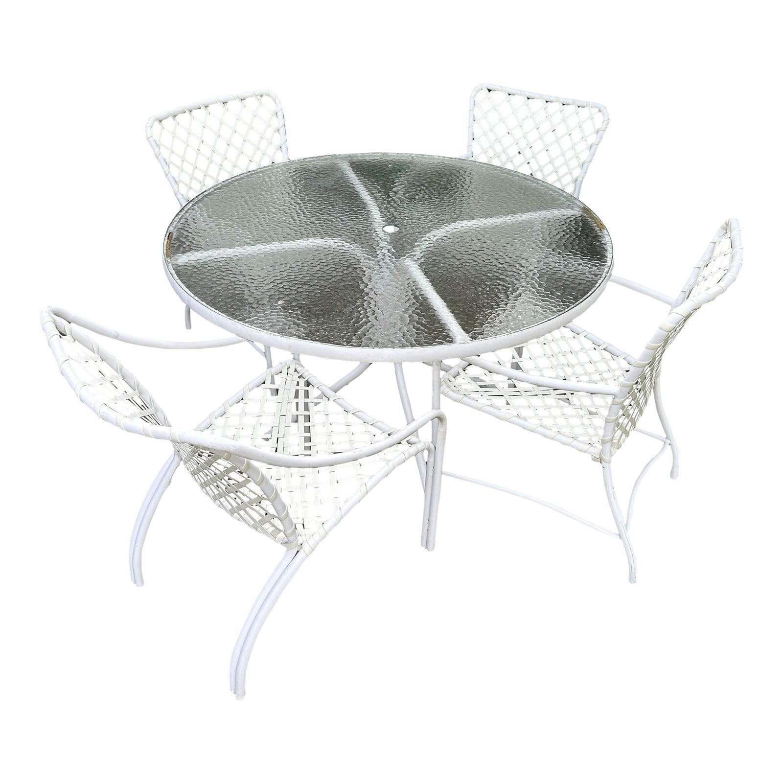 Brown Jordan Tamiami Patio Table & 4 Chairs Chairish