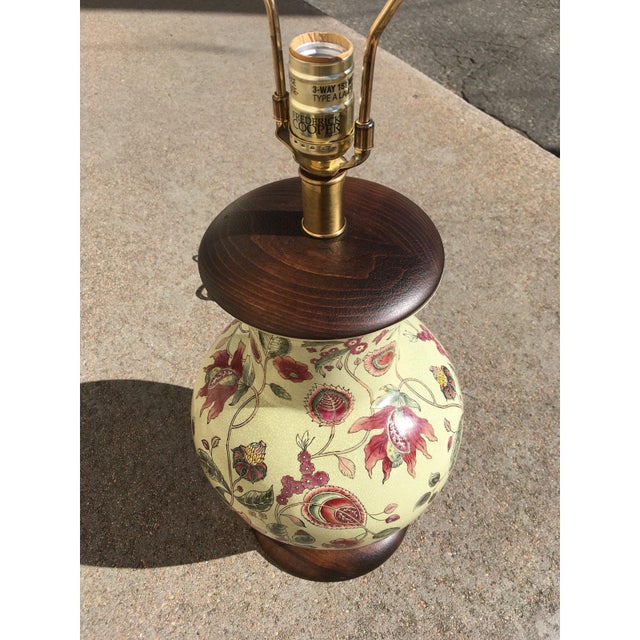 Chinoiserie Frederick Cooper Hand Painted Porcelain Ginger Jar Lamp