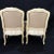 French Louis XV Style Painted UpholsteredArmchairs or Fauteuils -A Pair For Sale - Image 10 of 11
