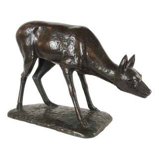 Francesco Buonapace, Fawn, 1930, Bronze For Sale