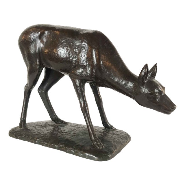 Francesco Buonapace, Fawn, 1930, Bronze For Sale
