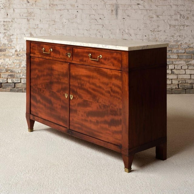 French Late 19th Century French Cherry Wood Directoire Commode For Sale - Image 3 of 13