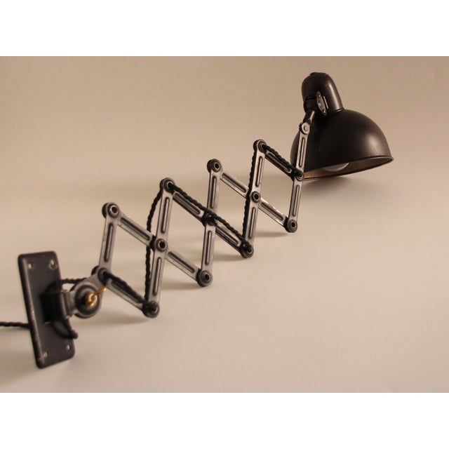 Large Model 6718 Scissor Wall Lamp by Christian Dell for Kaiser Idell, 1930s For Sale - Image 6 of 15