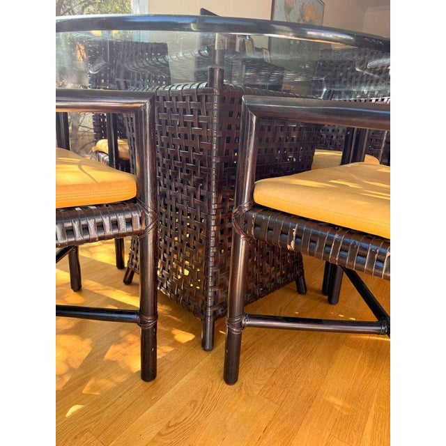 McGuire Vintage McGuire Rawhide Antalya Table & Chair Set For Sale - Image 4 of 16