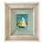Petite Vintage Expressionist Sailboat Seascape in Amazing 2-Tone Double Frame, Glazed For Sale