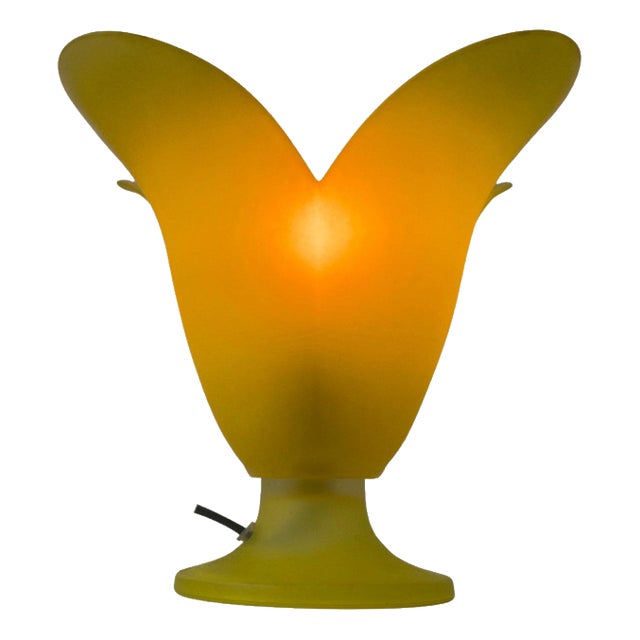 Glass Tullip Table Lamp from Vandeheg For Sale
