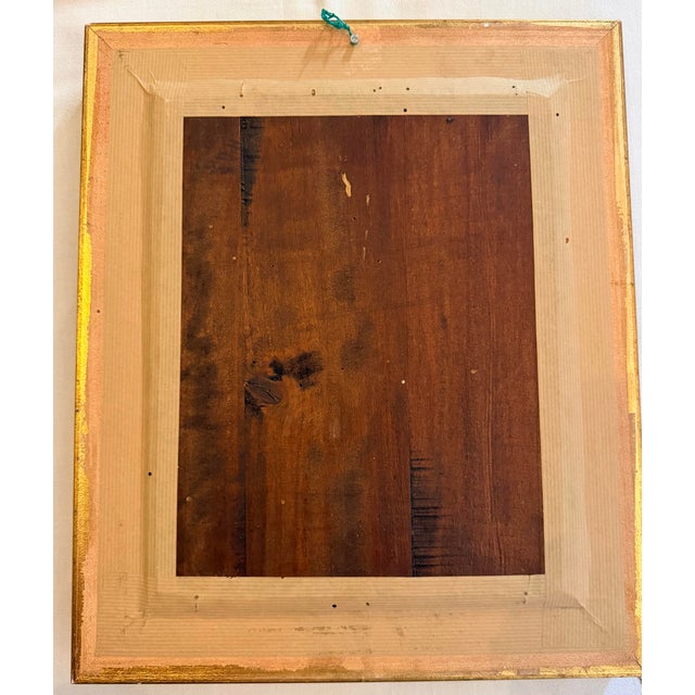 Green Young Dutch Man in a Green Shirt Oil on Panel, 19th-Century Holland For Sale - Image 8 of 12