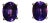 Ladies 14K Yellow Gold Amethyst Stud Earrings, 2 Pieces For Sale