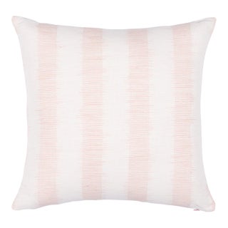 Schumacher Attleboro Ikat 20" Pillow in Blush For Sale