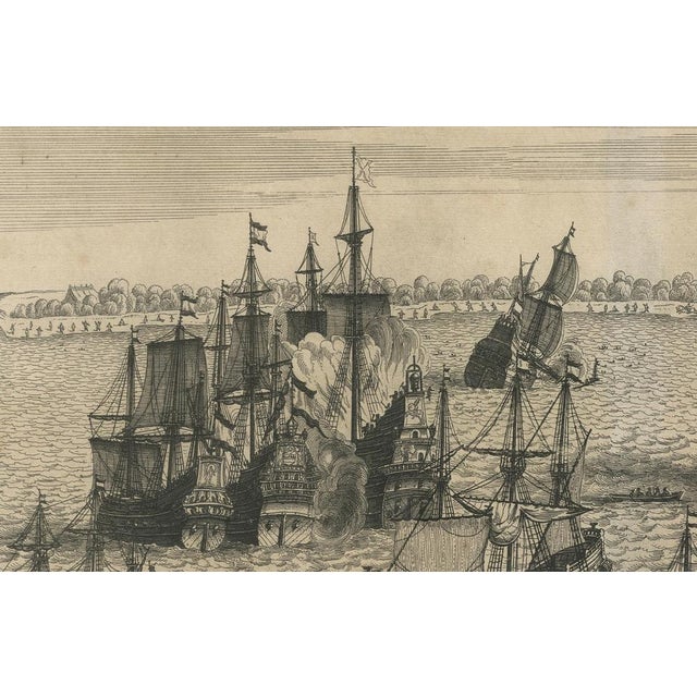 17th Century Capture of Spanish Ships by Dutch Fleet Near Cuba, 1628, Paper For Sale - Image 5 of 9