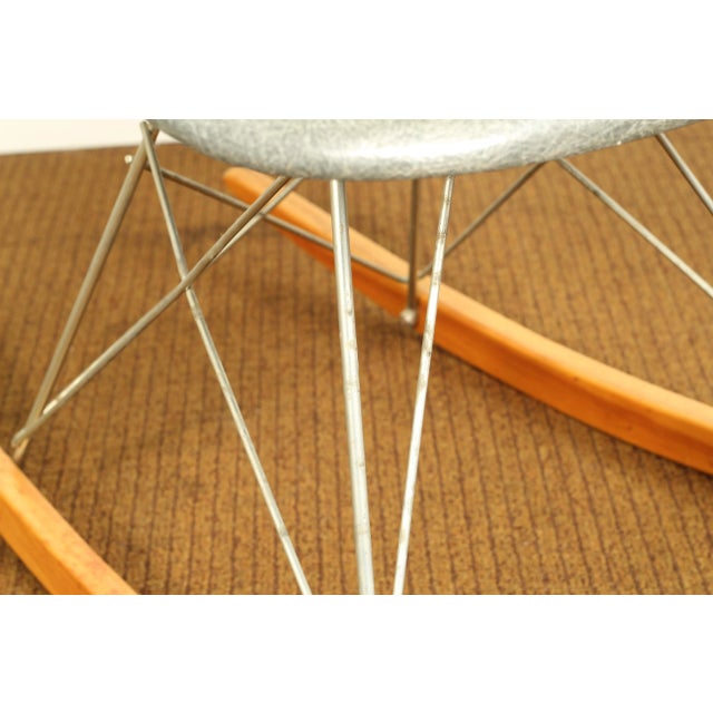 1950s Vintage Herman Miller Eames Fiberglass Rocker, 2nd Edition For Sale - Image 6 of 12