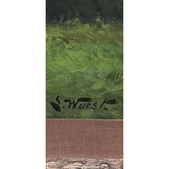 Wuest, Countryside House, Oil on Canvas, Framed For Sale - Image 8 of 10